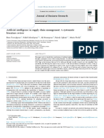 Artificial Intelligence in Supply Chain Management: A Systematic Literature Review