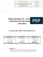 Pr-Ma-01 Manejo y Disposición de Residuos Solidos