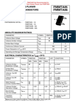 Fmmta05 Fmmta06: Sot23 NPN Silicon Planar Medium Power Transistors