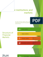 Financial Institutions and Markets