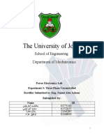 The University of Jordan: School of Engineering Department of Mechatronics