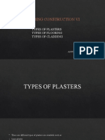 Types of Plasters