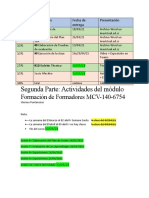 Tabla Por Actividad Viernes