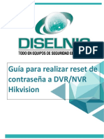 Guia para Realizar Reset de Contraseña A DVR - NVR Hikvision