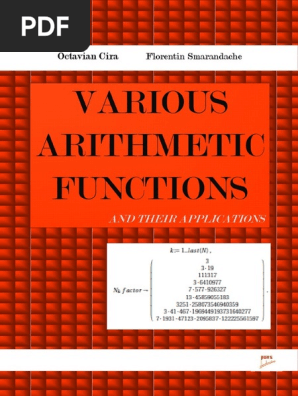 Various Arithmetic Functions and Their Applications | PDF