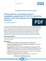 Acute Kidney Injury in Covid Outside The Icu