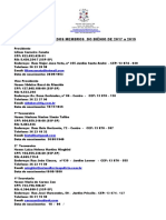 Cadastro Dos Membros Do Biênio de 2017 A 2019