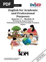 English For Academic and Professional Purposes: Quarter 2 - Module 8