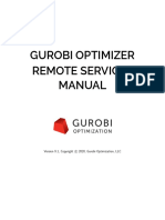 Gurobi Optimizer Remote Services Manual (9.1)