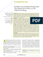 2008 A Successful Algorithm For Limiting Postoperative Fistulae Following Palatal Procedures in The Patient With Orofacial Clefting