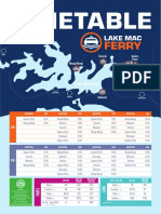 Lake Mac Ferry Timetable