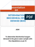 Determination of Biochemical Oxygen Demand (Bod)
