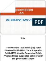 Determine Total, Dissolved and Suspended Solids