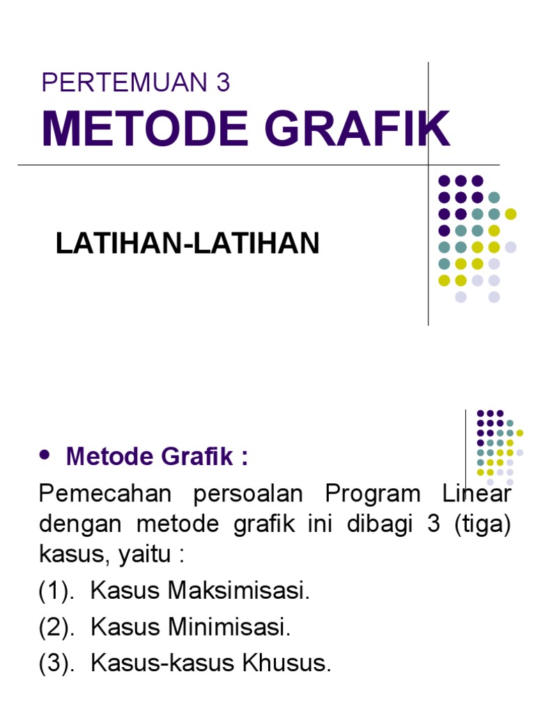 Metode Grafik dalam Program Linear | PDF