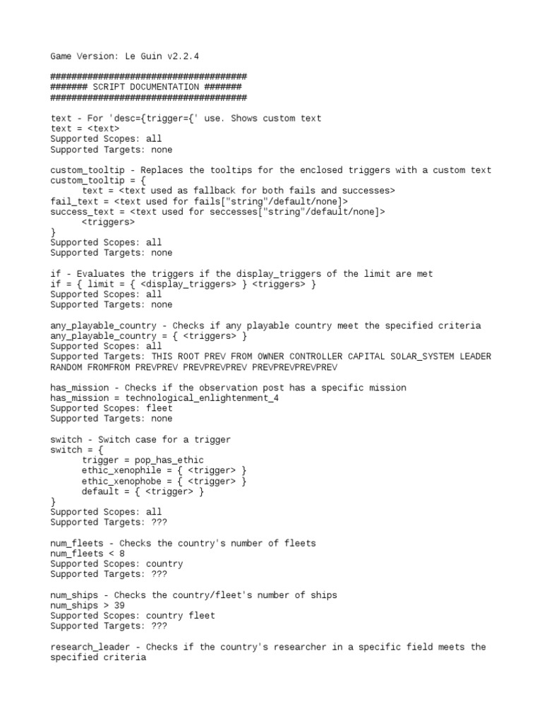 Script Documentation | PDF