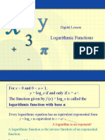 Logarithmic Functions: Digital Lesson