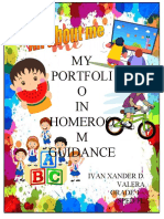 MY Portfoli O IN Homeroo M Guidance: Ivan Xander D. Valera Grade 1 - Sped/Fl