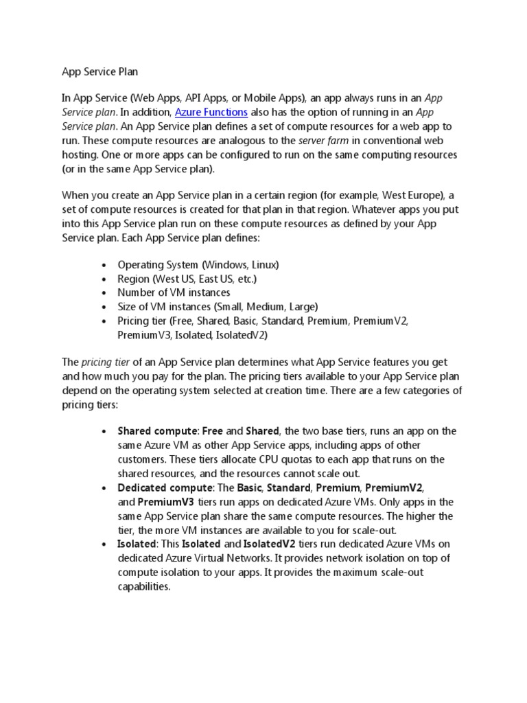 App Service Plan PDF