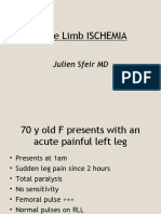 Acute Limb ISCHEMIA: Julien Sfeir MD