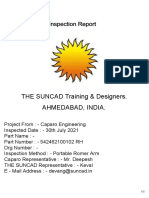 Inspection Report: THE SUNCAD Training & Designers. Ahmedabad, India