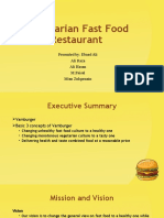 Vegetarian Fast Food Restaurant