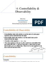 Chapter 6: Controllability & Observability