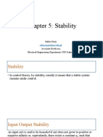 Chapter 5: Stability: Rabia Nazir Associate Professor, Electrical Engineering Department, UET Lahore