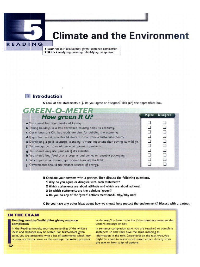 Unit 5 - Climate and The Environment | PDF