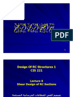 CIS 221 Lecture 8 - Shear Design of RC Sections