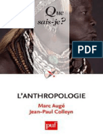 L'anthropologie - Auge Marc, Colleyn Jean-Paul