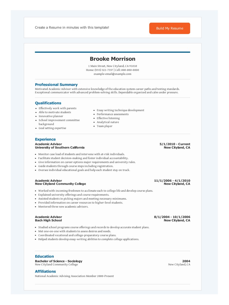 Brooke Morrison: Professional Summary | PDF | College | Learning