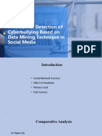 A Review of Detection of Cyberbullying Based On Data Mining Technique in Social Media