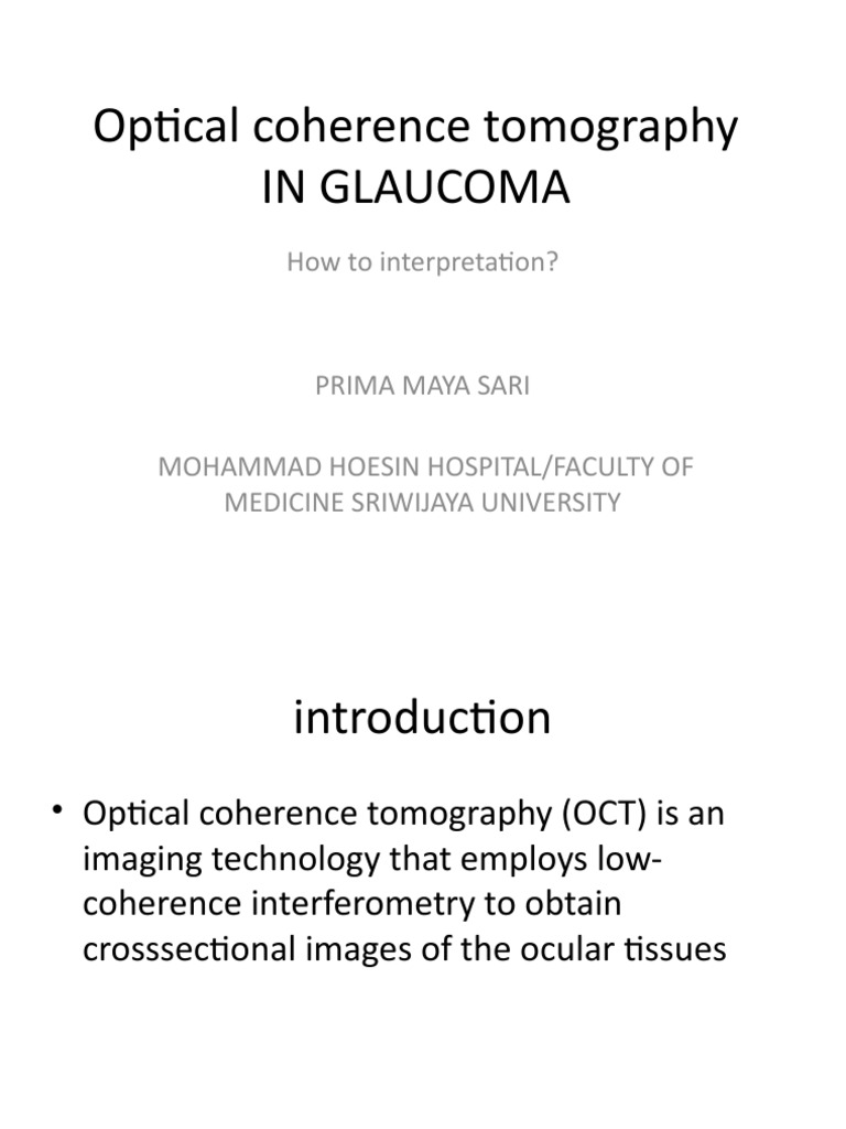 Optical Coherence Tomography Pdf