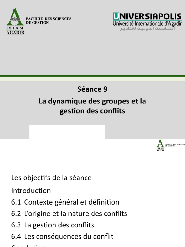 Gestion des conflits en entreprise | PDF | Résolution de conflit