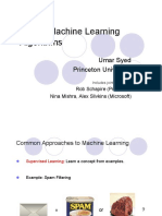 Hybrid Machine Learning Algorithms: Umar Syed Princeton University