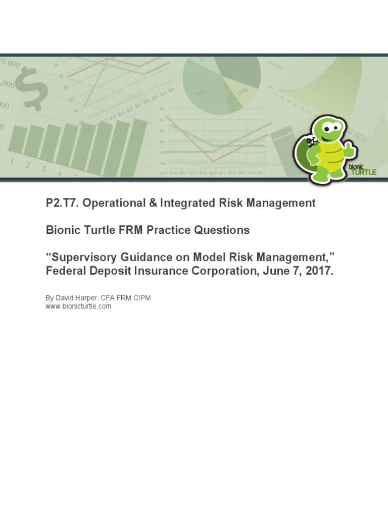Practice Question Supervisory Guidance On Model Risk Management | PDF ...