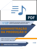 Administração da Produção II: Conceito e Mercado Logístico Atual