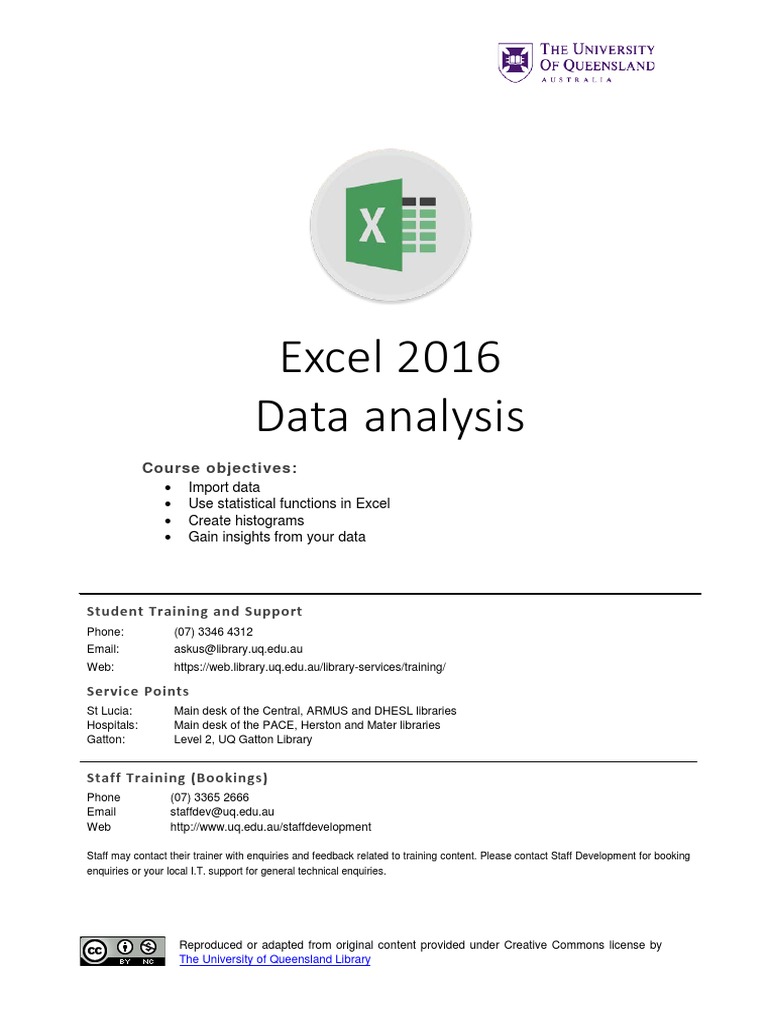 ExcelData Analysis Manual | PDF | Microsoft Excel | Student's T Test