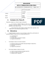 Evaluación XM-DA04-EECF-02 Rev 0 Trabajo en Altura