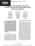 Designing and Performance Analysis of 15KWP Grid Connection Photovoltaic System Using Pvsyst Software