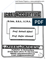 Cost Accounting Book by Sohail Afzal PDF Free Download B.com Part 2