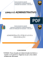 DIREITO ADMINISTRATIVO - Organização Administrativa