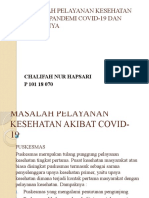 Masalah Pelayanan Kesehatan Akibat Pandemi Covid-19 Dan Solusinya