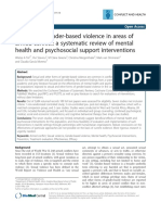 Sexual and Gender-Based Violence in Areas of Armed Conflict: A Systematic Review of Mental Health and Psychosocial Support Interventions