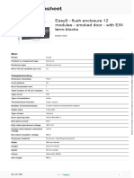 Product Datasheet: Easy9 - Flush Enclosure 12 Modules - Smoked Door - With E/N Term - Blocks