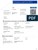 EU Digital Passenger Locator Form (DPLF)