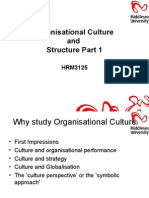 HRM3125!10!11 Week 5 Culture and Structure