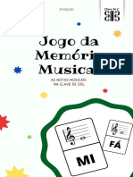 JOGO DA MEMORIA - CLAVE SOL Notas Na Pauta