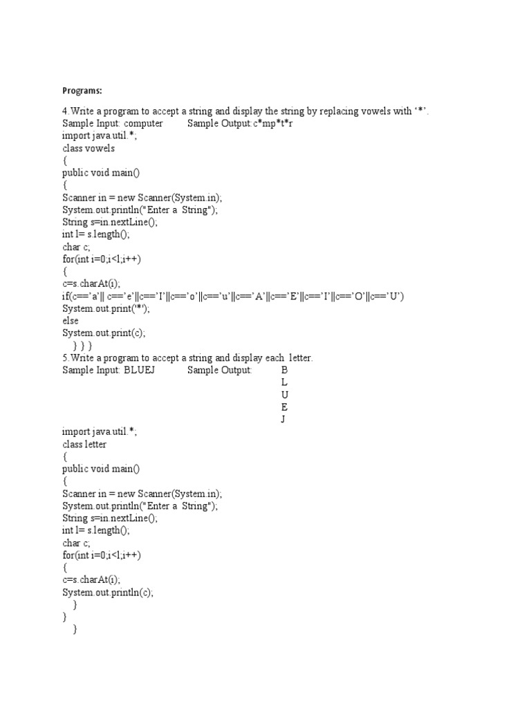 Computer Programs | PDF | String (Computer Science) | Computer Programming