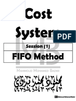 1 - Cost System - FIFO